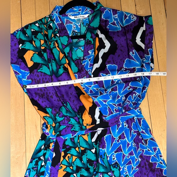 Nygard Abstract Print Belted Dress Size 6 - Picture 9 of 12